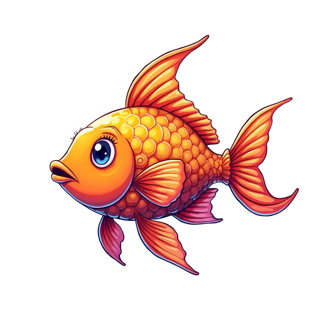 Golden Fish Illustration